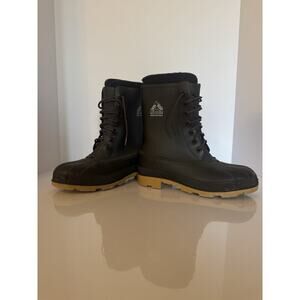 Vintage Bata USA Insulated Rubber Snow Boots Mens 7 Lace Up